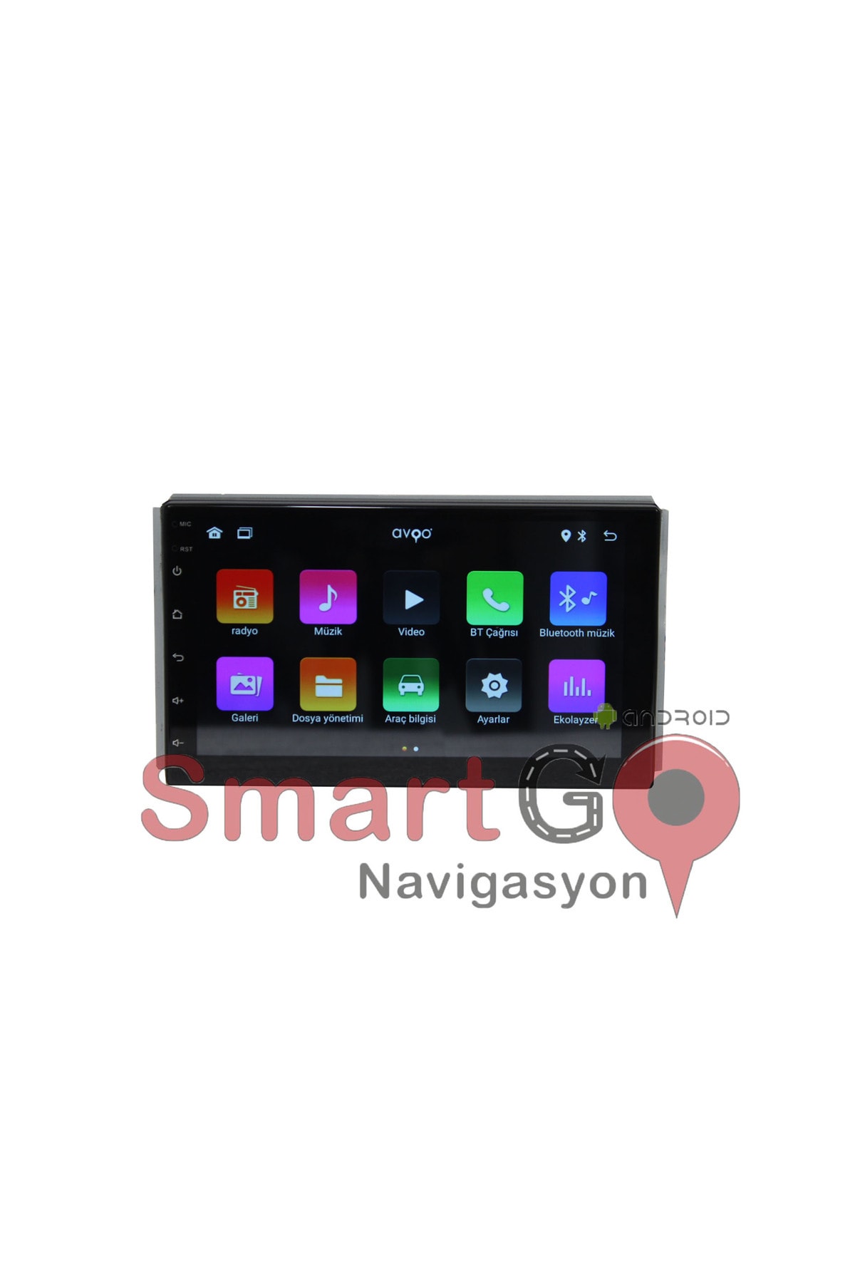 Universal Android 12 Uyumlu Multimedya Kamera 7 inç Dokunmatik - Görsel 7