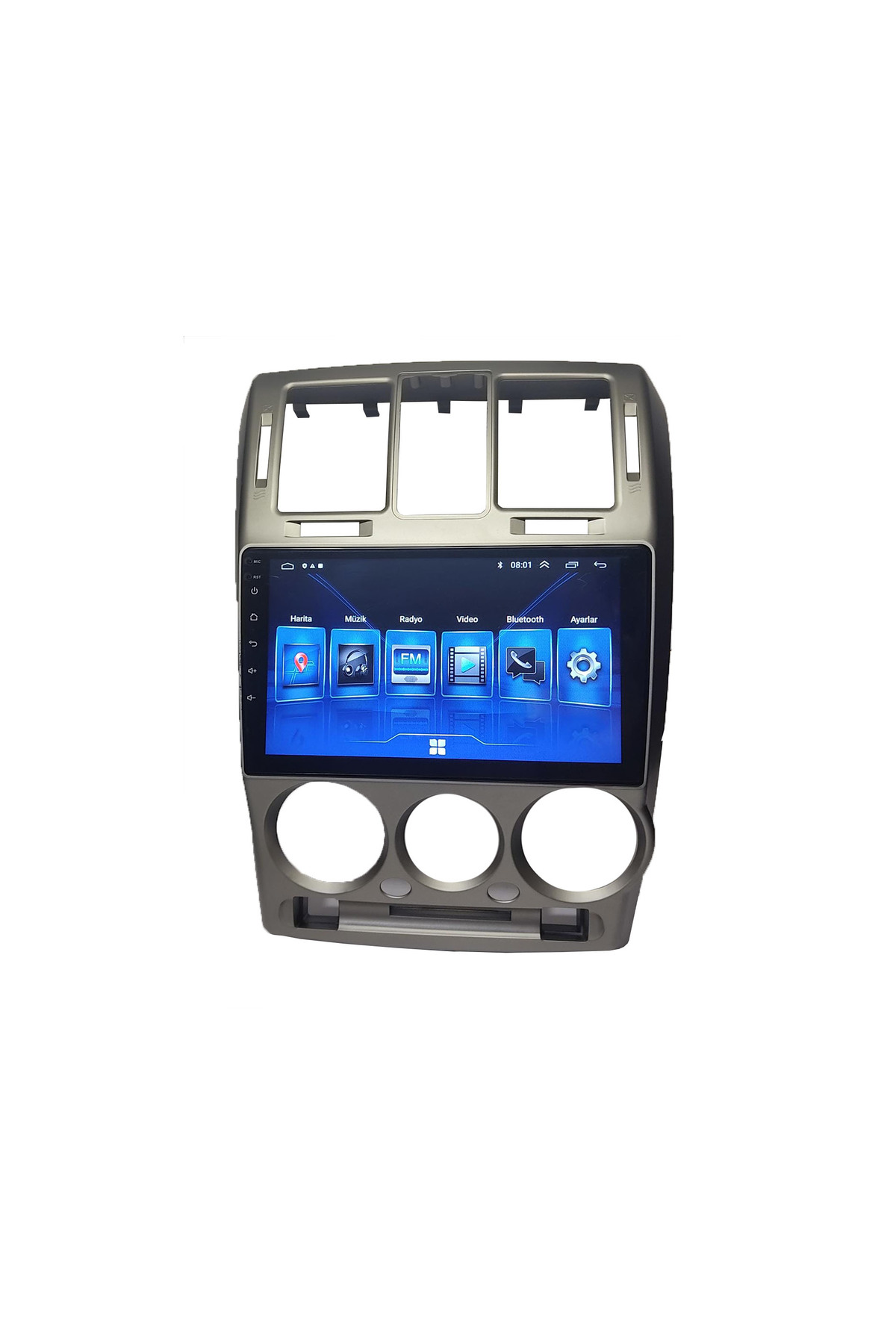 Hyundai Getz uyumlu HYUNDAİ GETZ 2003-2011 9 İNÇ GRİ 8-128 PRO MODEL QLED EKRAN - Görsel 4